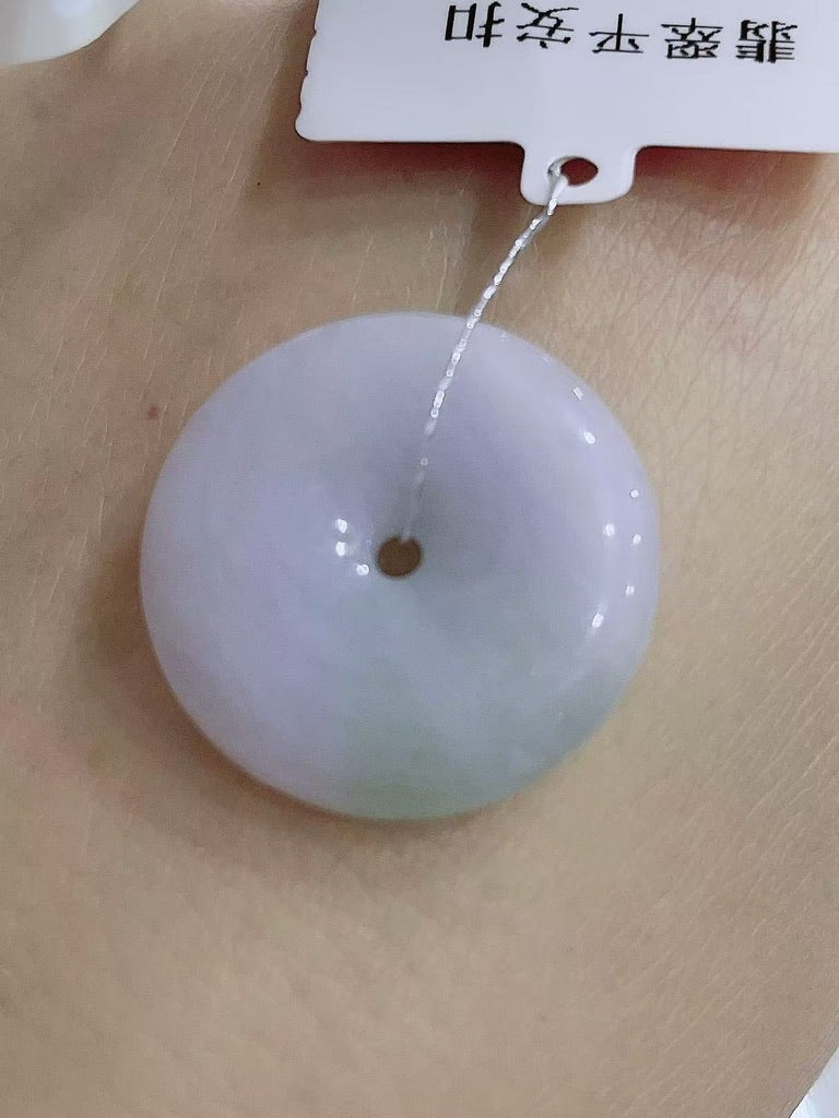 Purple and soft Green Pendant (Peace Donut)