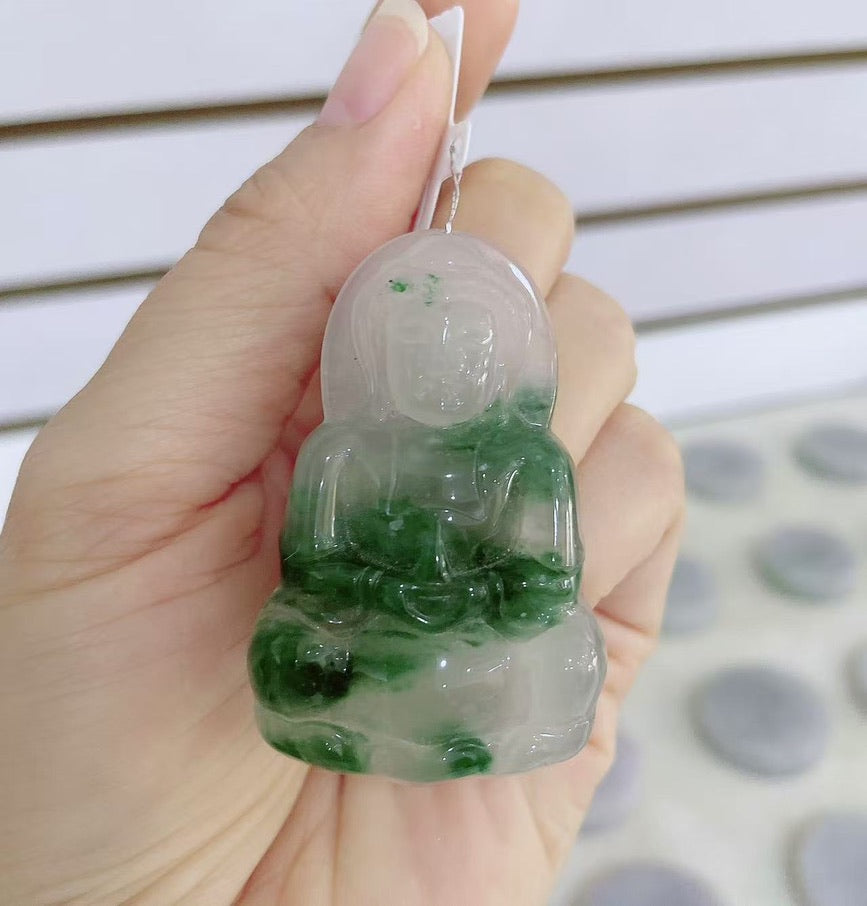 Guan Yin ( Nature Green Jade)
