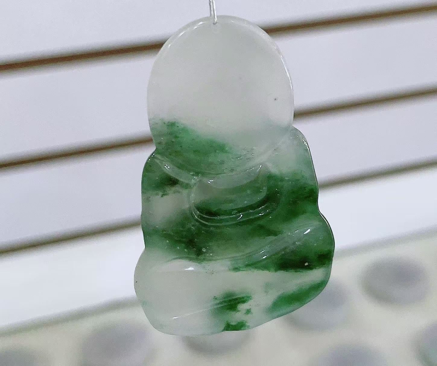 Guan Yin ( Nature Green Jade)