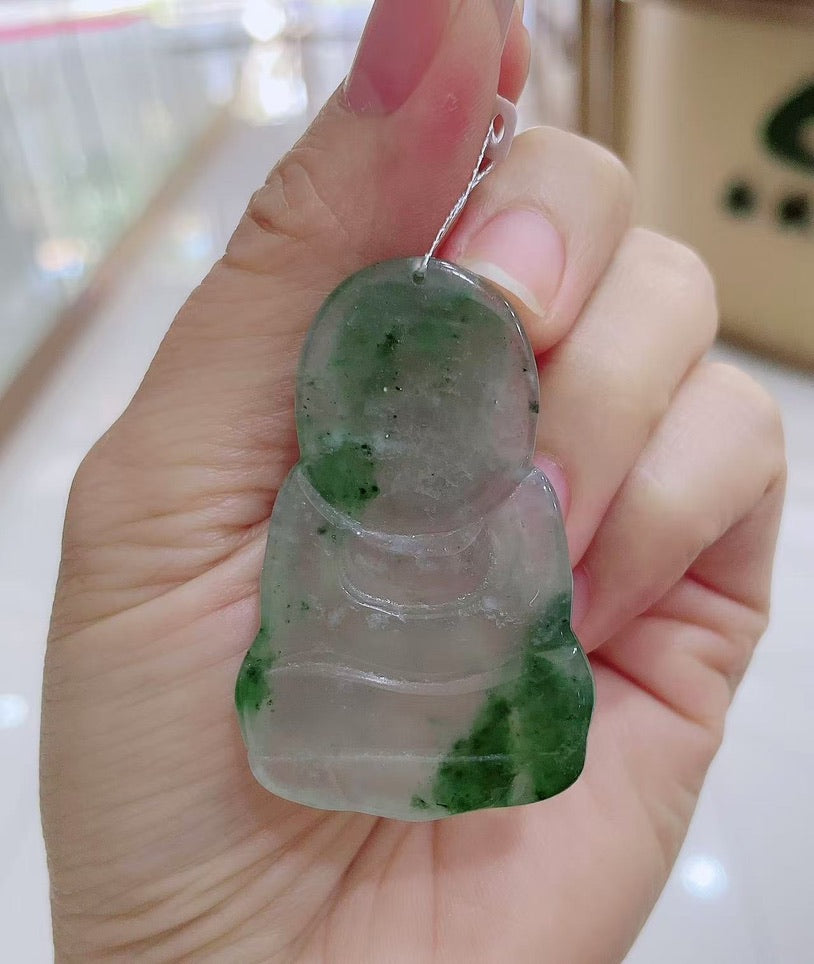 Guan Yin ( Nature Green Jade )