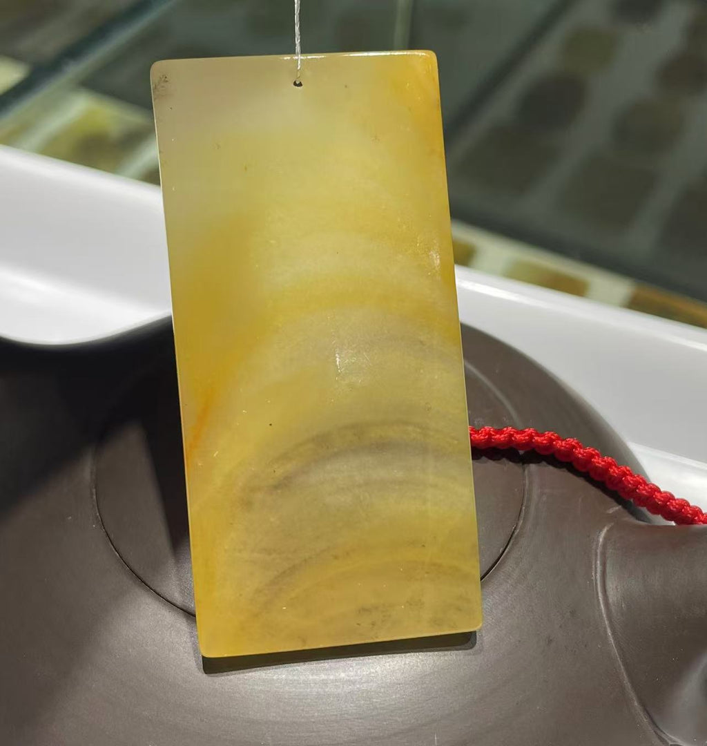 Yellow jade pendant ( Large Size for Collector's )