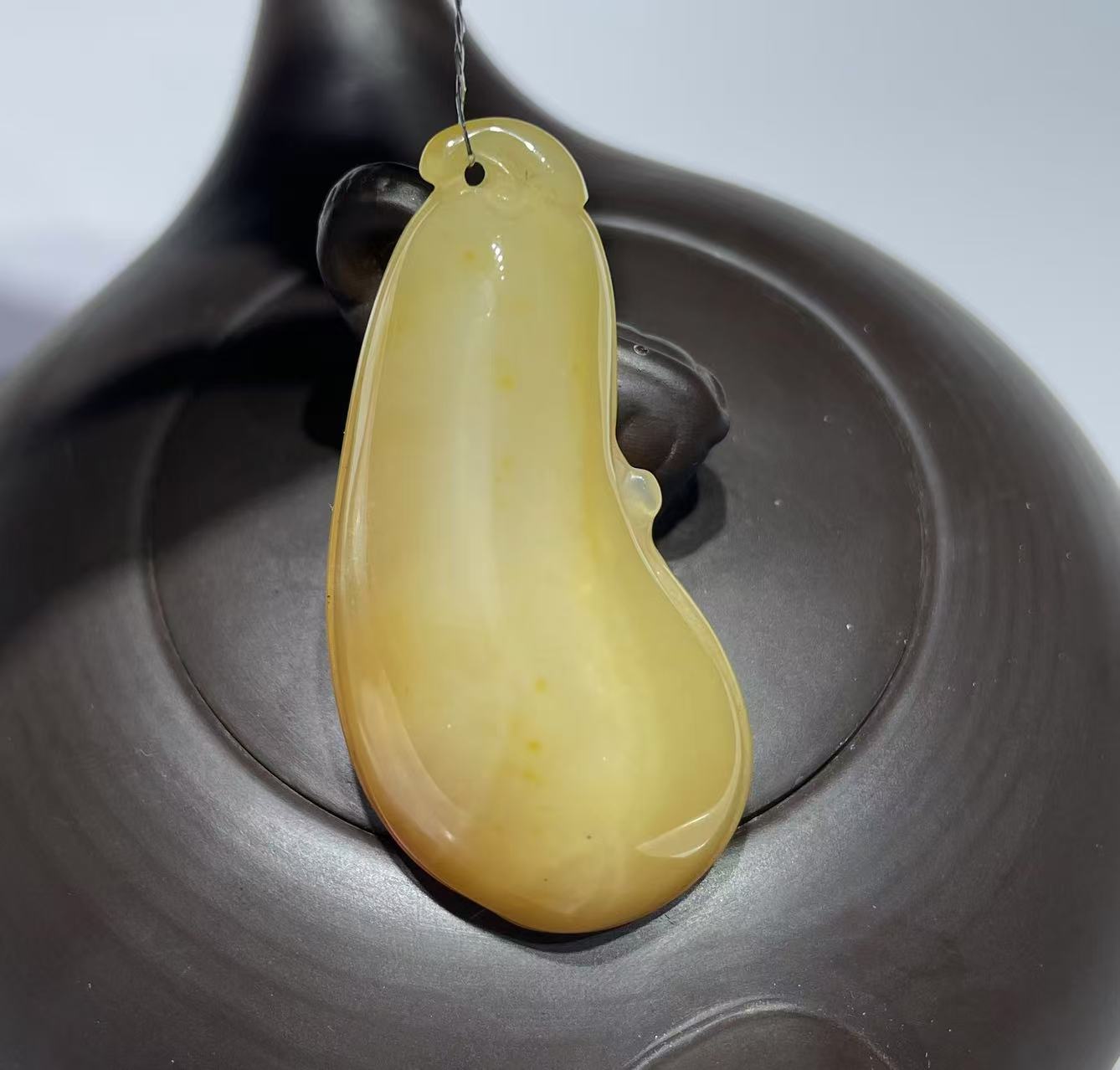 Traditional Eastern Yellow Jade Pendants