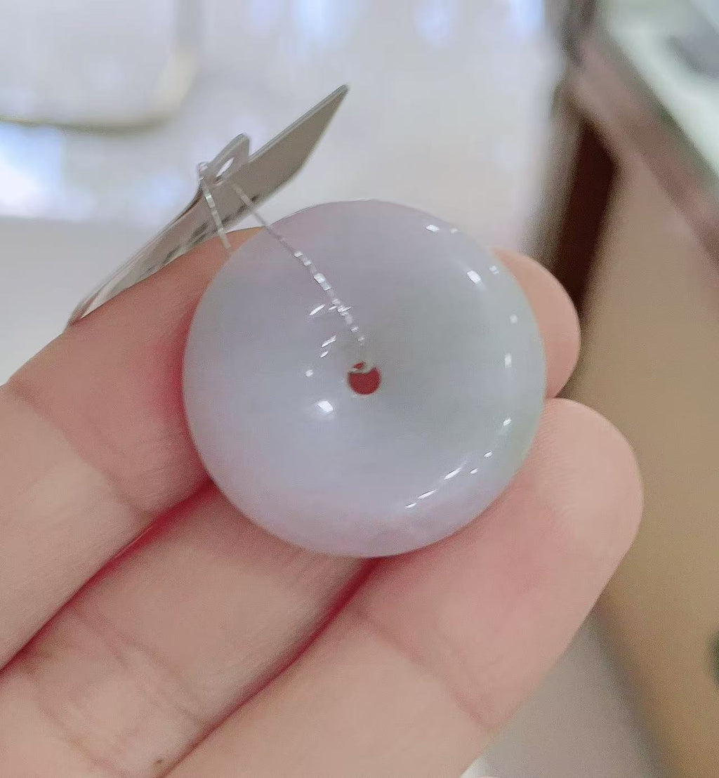 Purple and soft Green Pendant (Peace Donut)