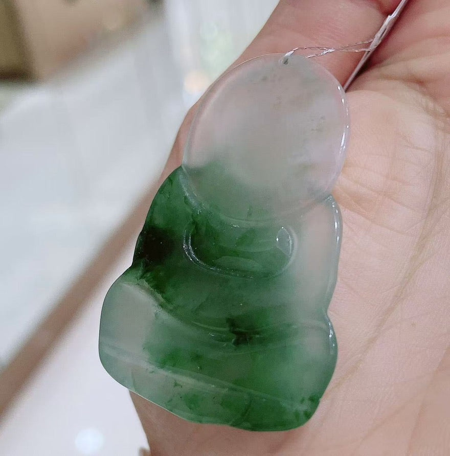 Guan Yin ( Nature Green Jade)